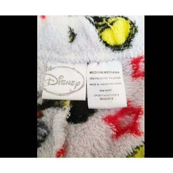 Disney Kids Mickey Mouse Plush Fleece Pajama Pants Loungewear Bottoms Sz Medium - Picture 5 of 9